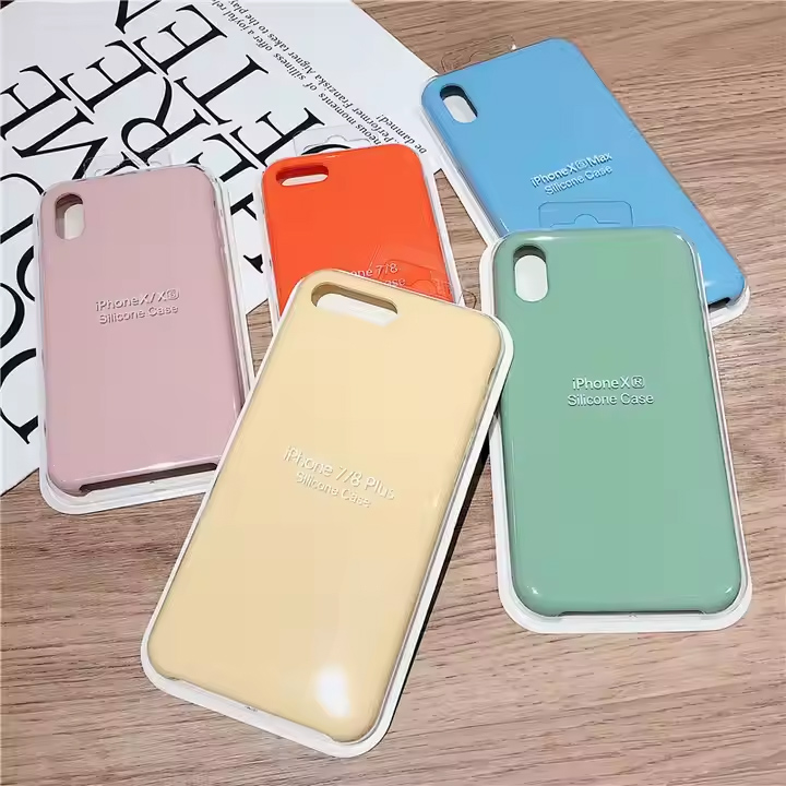 2021 Original Custom Design Silicone Cell Phone Case for Apple for iPhone 13 12 7/8Plus Liquid Silicone Mobile Phone Case